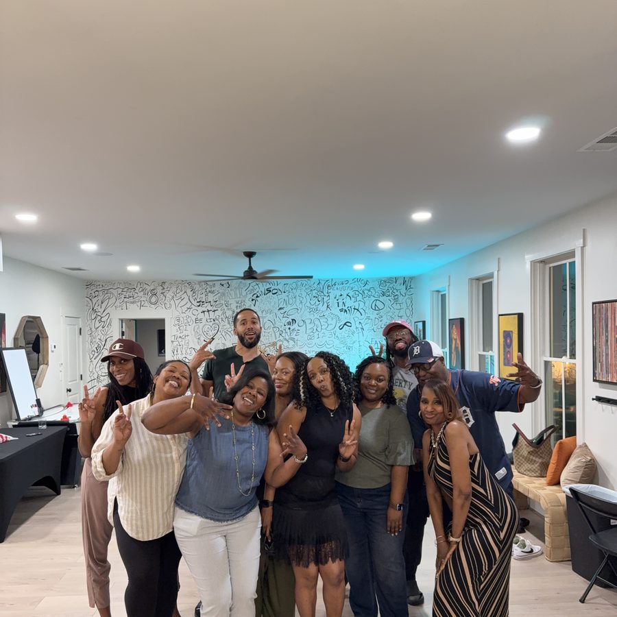Brand Mates gathered at a home meetup